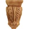 Ekena Millwork 2 1/4"W x 2 1/4"D x 4 1/4"H Extra Small Acanthus Wood Corbel, Red Oak CORW02X02X04ACRO - alternate 4